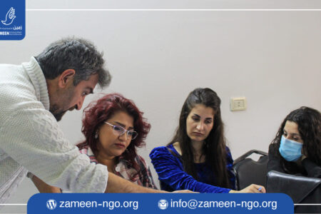 ورشة تدريبية عن التدخل في حالات الكوارث.